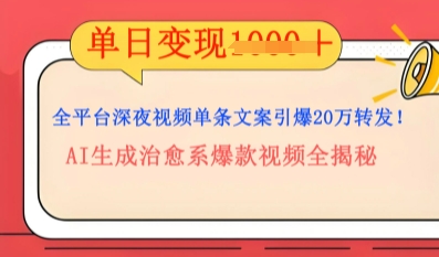 全平台深夜文案新风口:DeepSeek生成百万播放量金句,治愈系内容涨粉速度快4倍-爱尚学堂